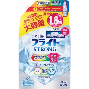 Deguonies baliklis Liquid Oxygen Bleach su antibakteriniu poveikiu LION "Bright STRONG" refill 900ml